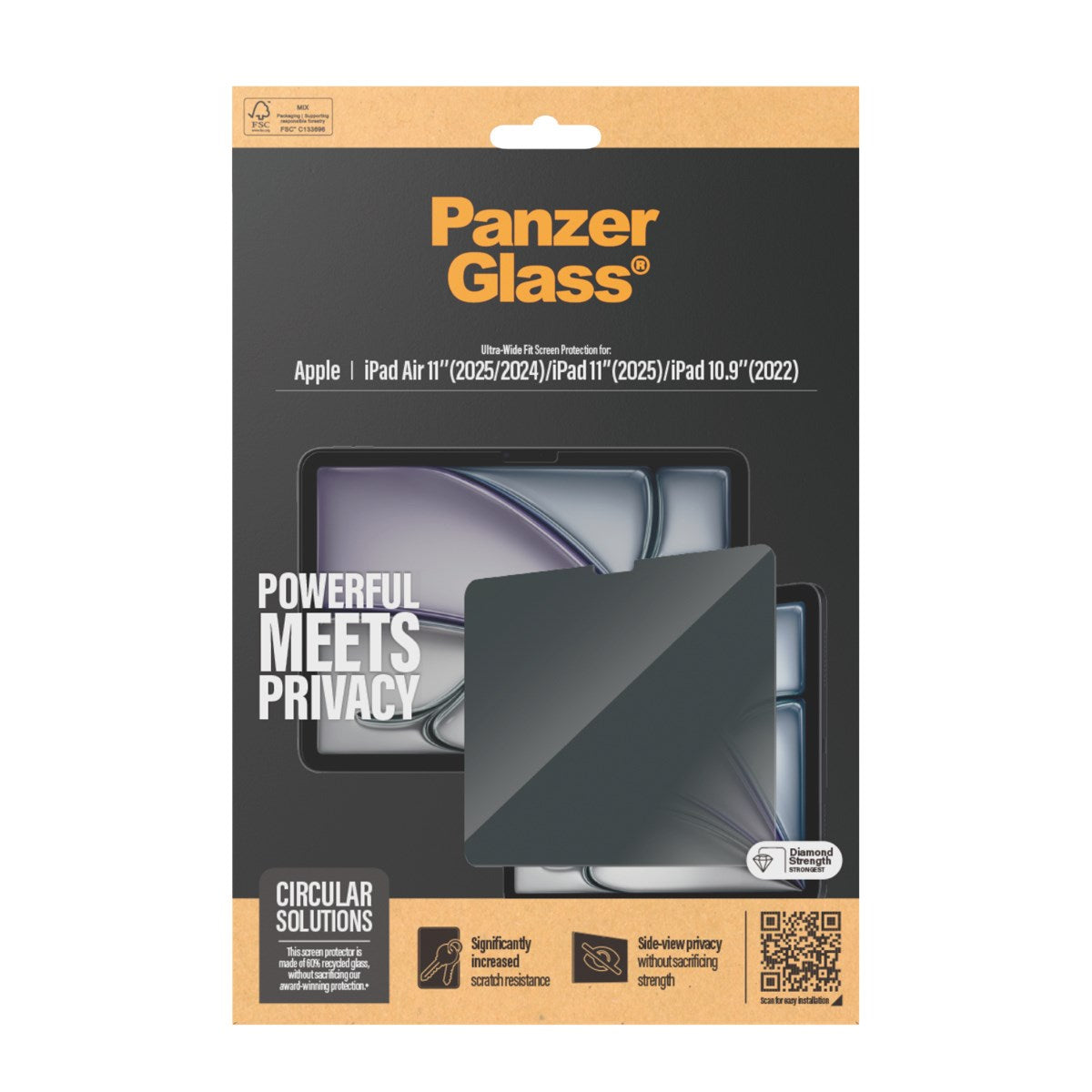PanzerGlass® Privacy Screen Protector iPad Air 11'' (2024-2025) | iPad 11